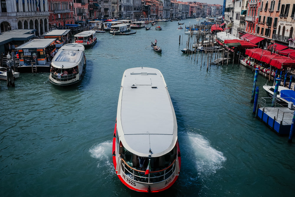 water with boats and buildings on both sides