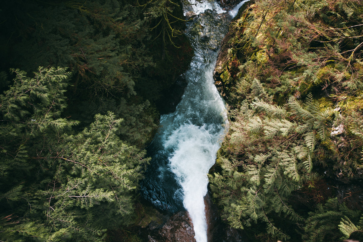 waterfall from above