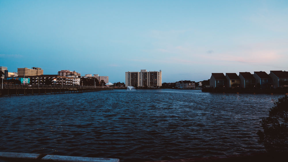 waterscape at dusk