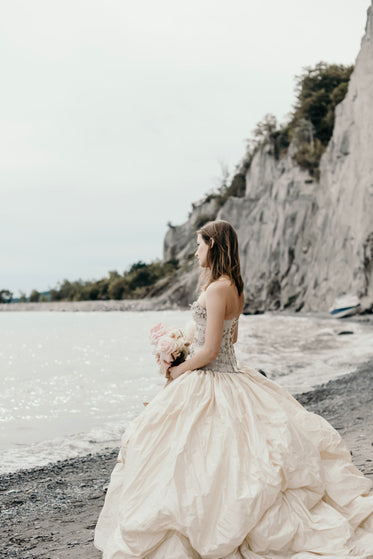 wedding day by the beach