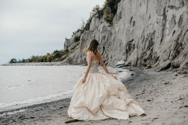 wedding day photoshoot on the beach