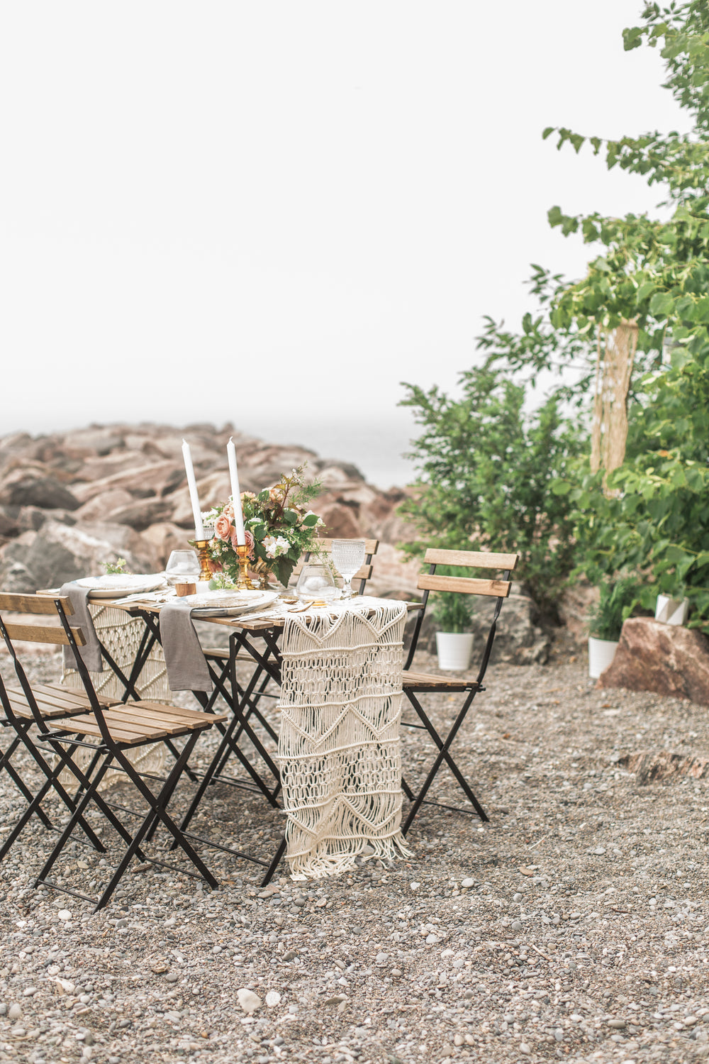 wedding dinner on the beach