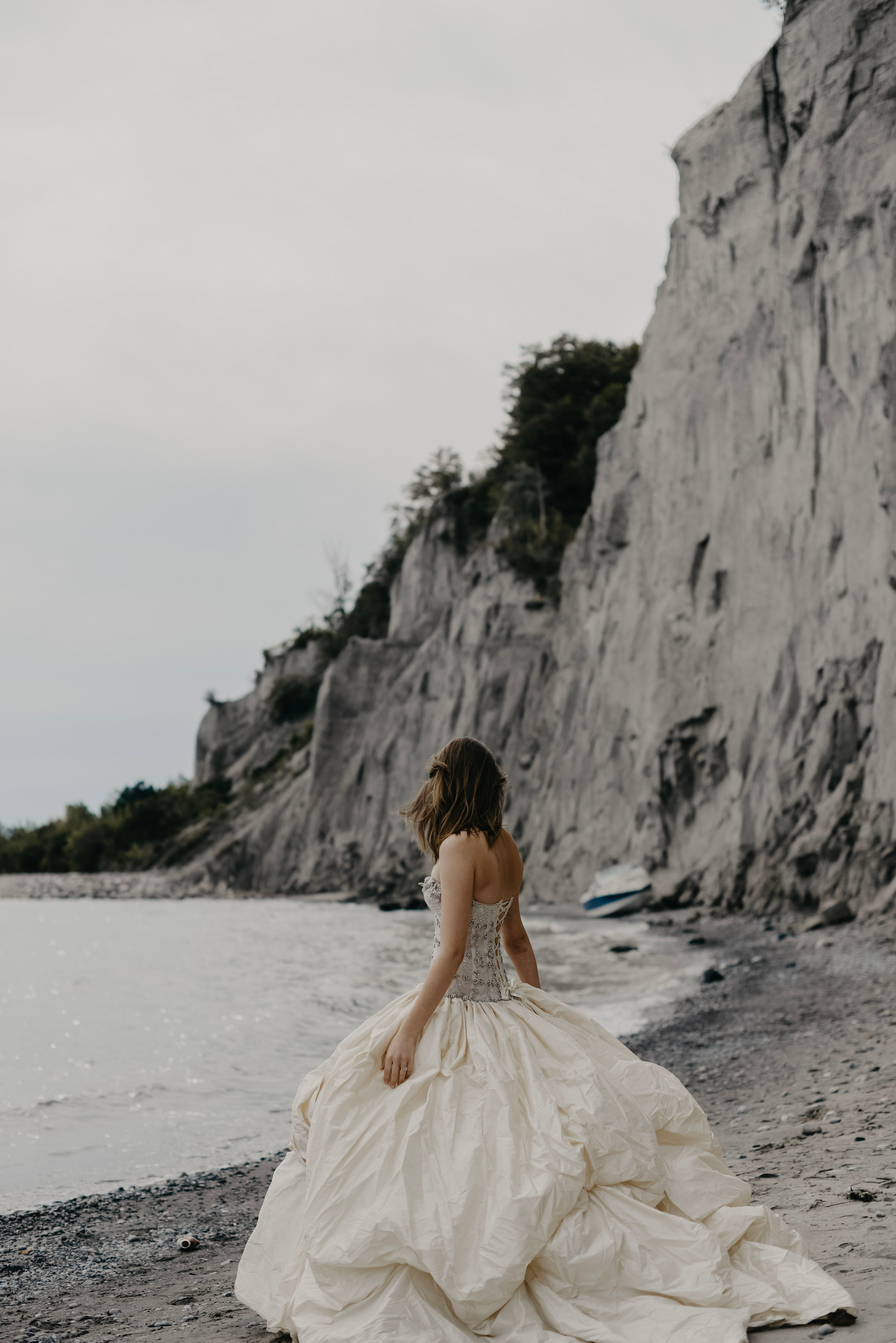 Browse Free HD Images of Wedding Dress Fashion On Beach