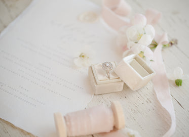 wedding ring in a ring box