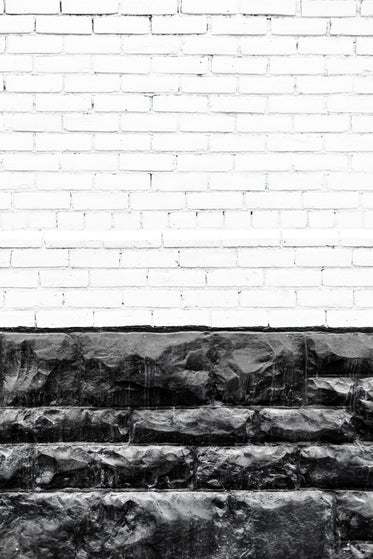 white and black stone wall