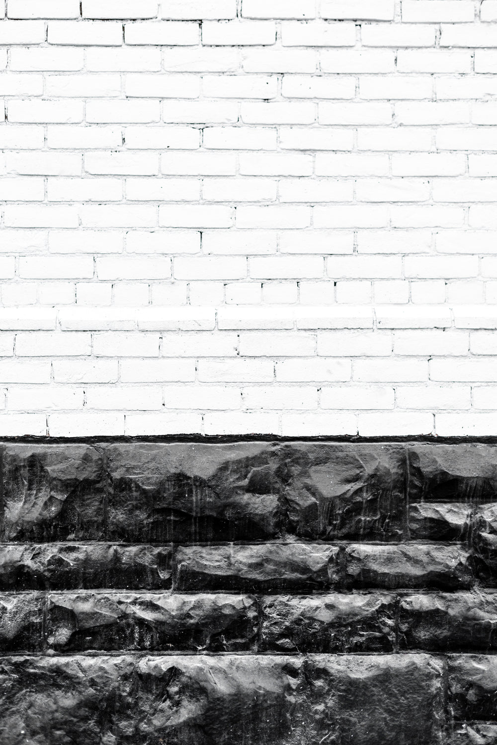 white and black stone wall