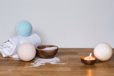 Picture of White Blue Bathbomb - Free Stock Photo