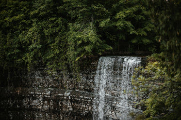 white falling water