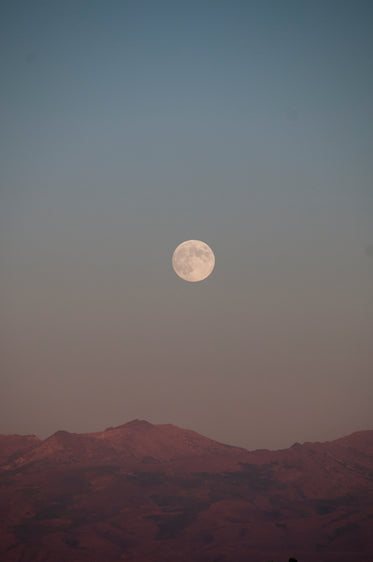 white full moon sits in the middle of the frame