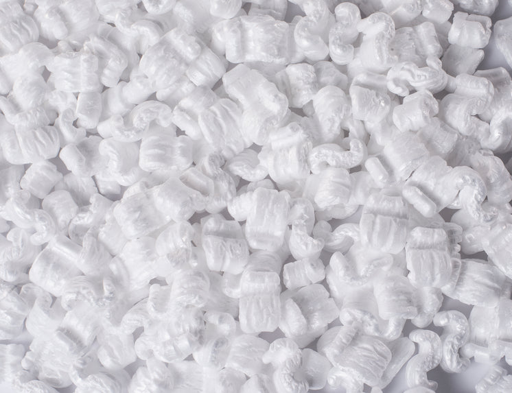 White Packing Peanuts On table White Packing Peanuts On table