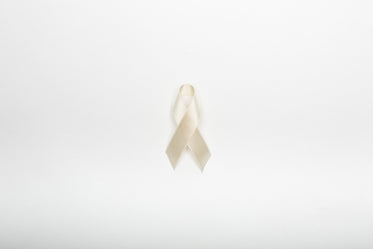 white ribbon centered