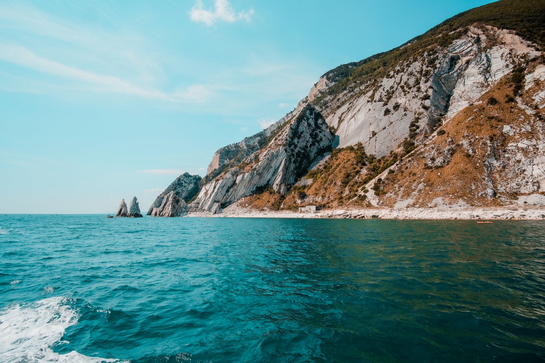 White Cliffs Water Rushing Browse Free HD Images of White Stone Cliffs Surrounded By Blue Water