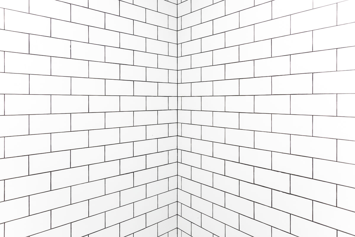 white tile corner texture