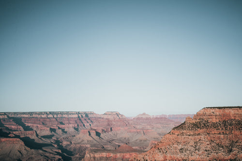 wide landscape of canyon and sky