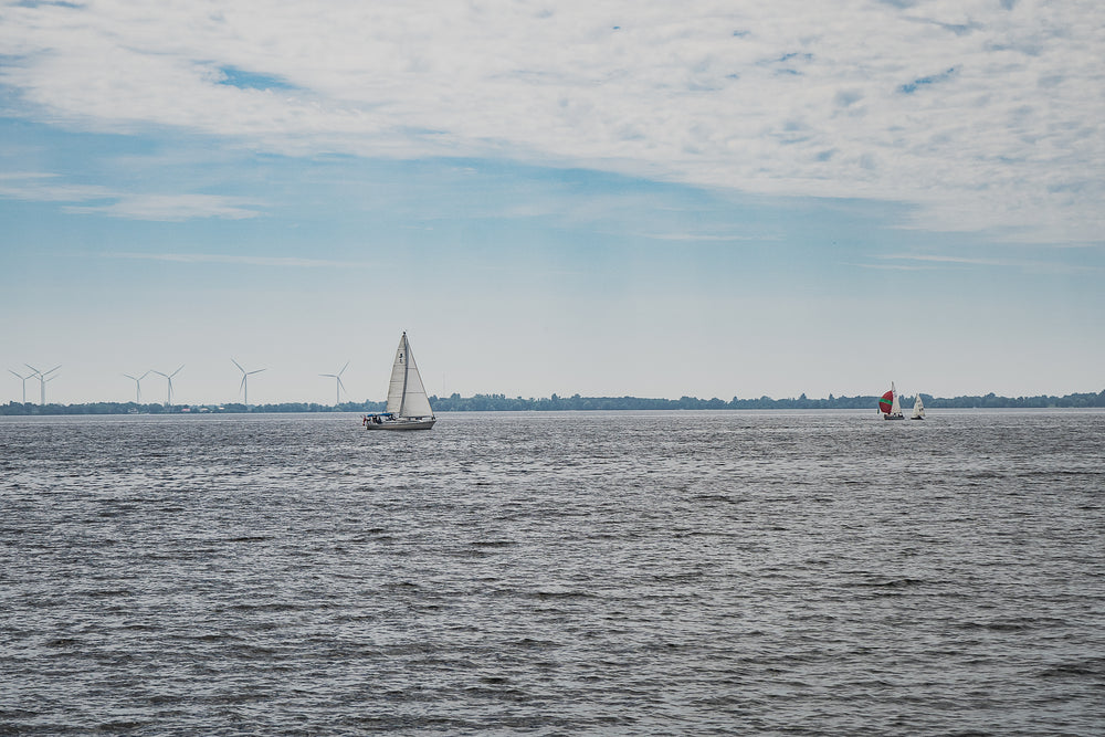 wind turbines and yachts