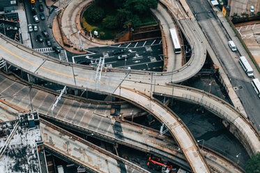 winding new york city overpass