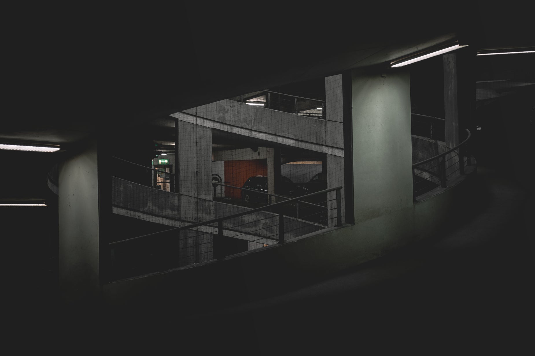 Free Winding Ramp In Parking Lot Image: Stunning Photography