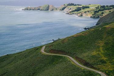 winding road on california coast