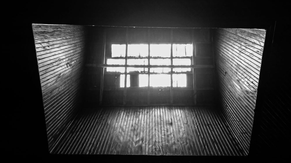 window light in wooden roof