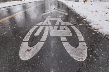 winter bike lane