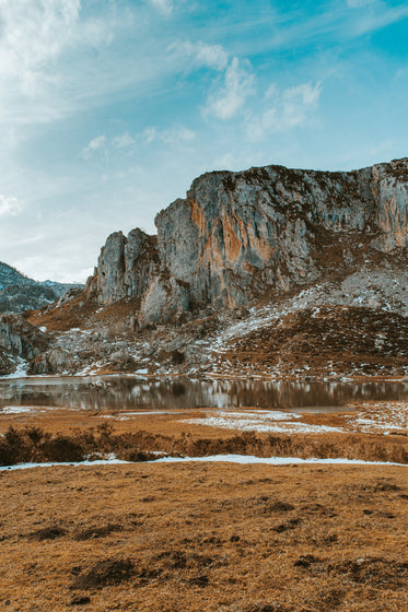 winter on the cliffside