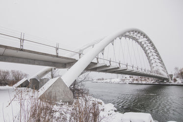 Free Winter Under A White Bridge Photo — High Res Pictures