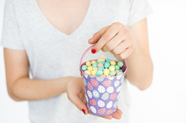 woman holding easter basket