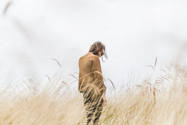 woman in field