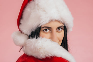 woman in santa costume