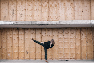 woman kicking