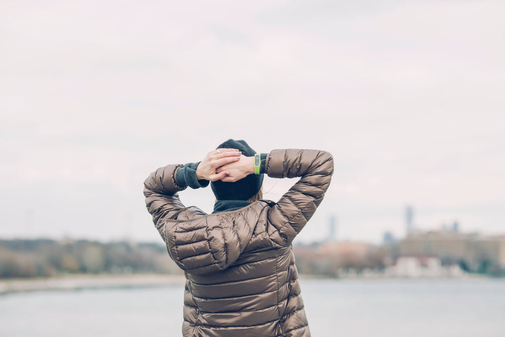 woman looking at skyline