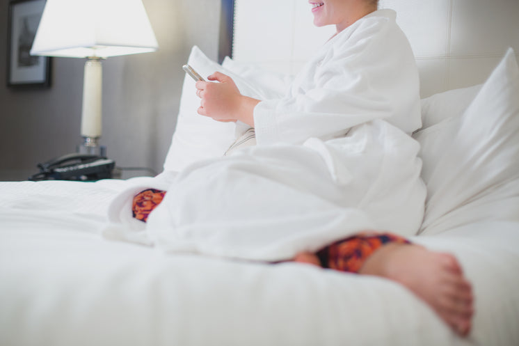 Woman Relaxes At Hotel