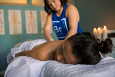 woman relaxing at spa