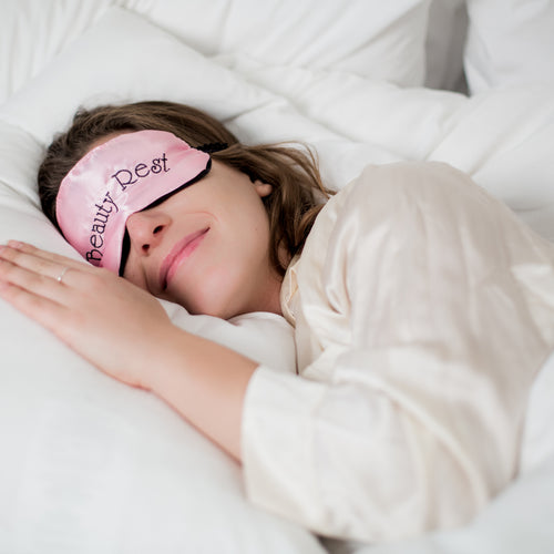 Woman Sleeping Withsleep Mask