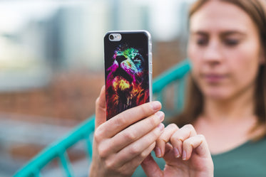 Woman Using Mobile App