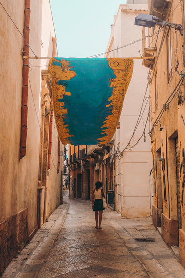 Woman Walking Down The Street