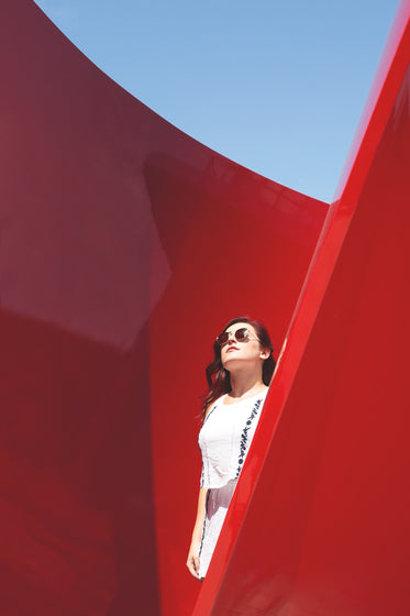 woman walking in art