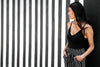 woman wearing stripes