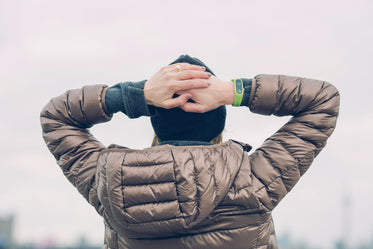 woman wearing winter jacket