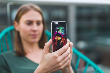 woman with cool iphone