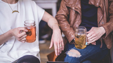 women drinking tea