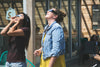 women watch eclipse
