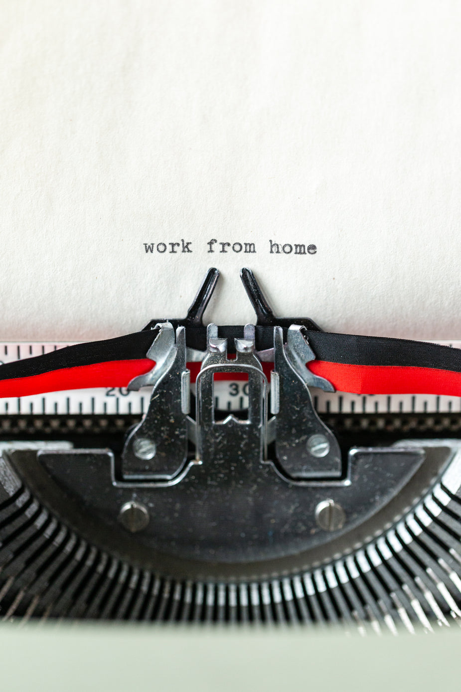 Browse Free HD Images of Work From Home A Typewritten Message In Portrait