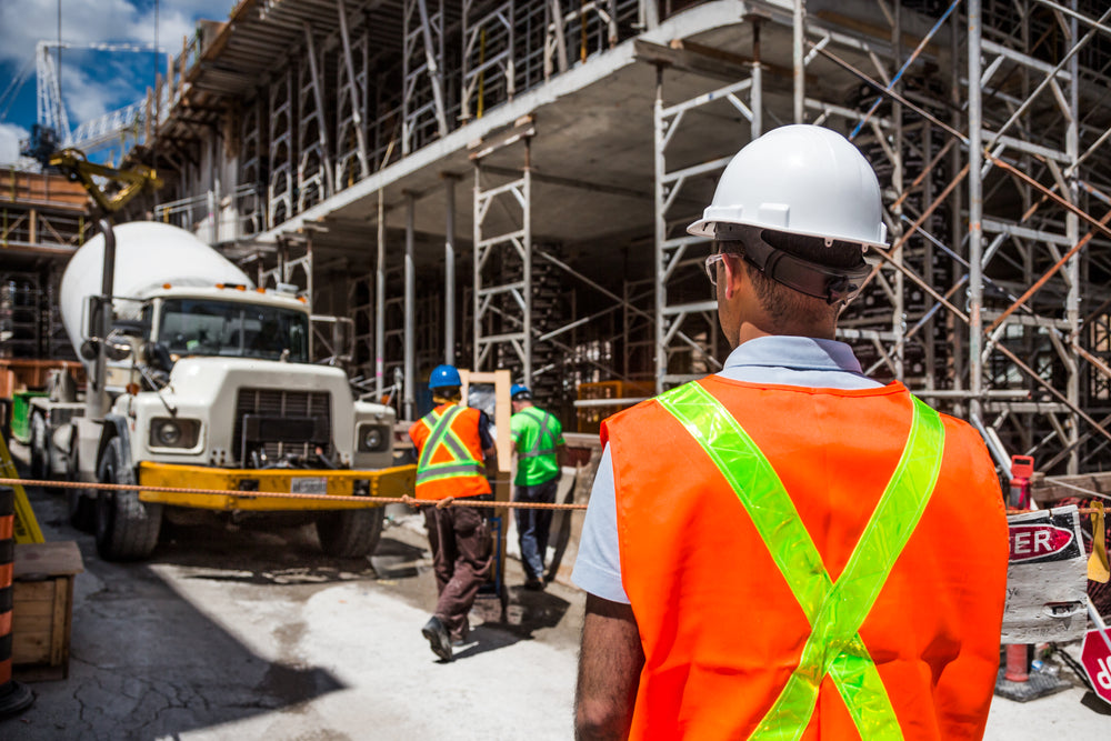 worker on construction site