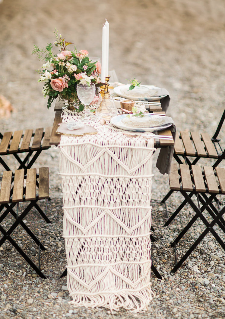 Woven Linens On Table