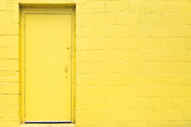 yellow door wall