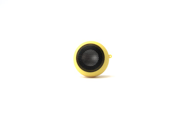 yellow portable speaker
