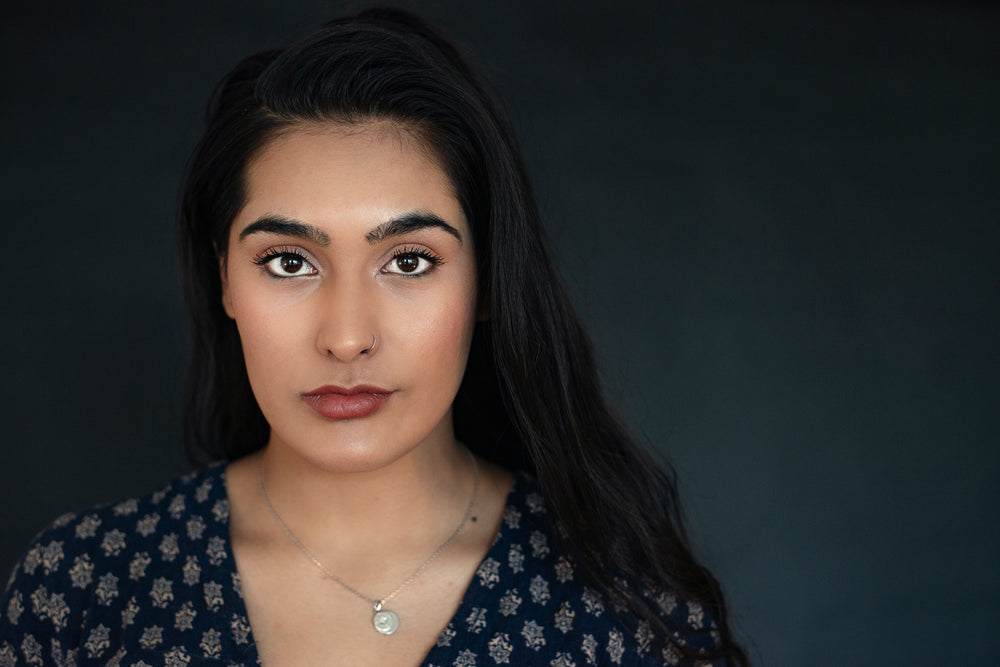 young woman with nose piercing