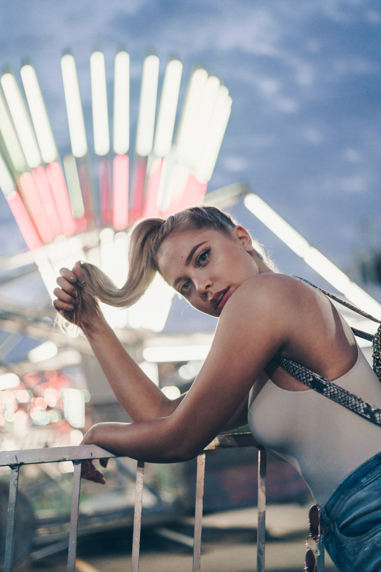 Young Woman With Ponytail Young Woman With Ponytail